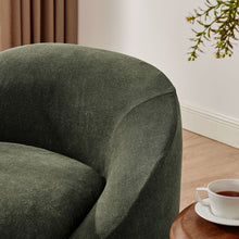 Load image into Gallery viewer, Sadie Slipcovered Linen-Blend Round Accent Chair by Modway
