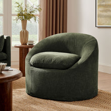 Load image into Gallery viewer, Sadie Slipcovered Linen-Blend Round Accent Chair by Modway
