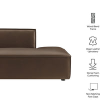 Load image into Gallery viewer, Restore Vegan Leather Right-Facing Armless Modular Chaise by Modway
