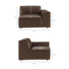 Load image into Gallery viewer, Restore Vegan Leather Right-Facing Modular Lounge Chair by Modway
