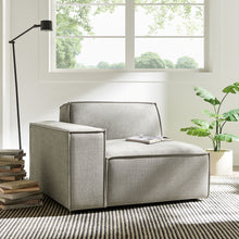 Load image into Gallery viewer, Restore Performance Fabric Upholstered Left-Facing Modular Lounge Chair by Modway
