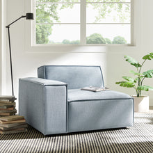 Load image into Gallery viewer, Restore Performance Fabric Upholstered Left-Facing Modular Lounge Chair by Modway
