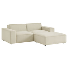 Load image into Gallery viewer, Restore 3-Piece Performance Fabric Upholstered Modular Loveseat with Ottoman by Modway
