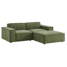 Load image into Gallery viewer, Restore 3-Piece Performance Fabric Upholstered Modular Loveseat with Ottoman by Modway
