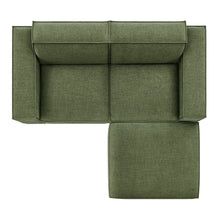 Load image into Gallery viewer, Restore 3-Piece Performance Fabric Upholstered Modular Loveseat with Ottoman by Modway
