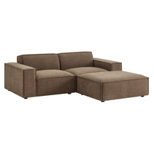 Load image into Gallery viewer, Restore 3-Piece Performance Fabric Upholstered Modular Loveseat with Ottoman by Modway
