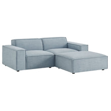 Load image into Gallery viewer, Restore 3-Piece Performance Fabric Upholstered Modular Loveseat with Ottoman by Modway
