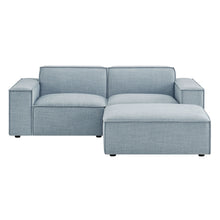 Load image into Gallery viewer, Restore 3-Piece Performance Fabric Upholstered Modular Loveseat with Ottoman by Modway
