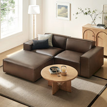 Load image into Gallery viewer, Restore 3-Piece Vegan Leather Modular Loveseat with Ottoman by Modway
