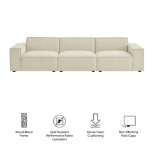 Load image into Gallery viewer, Restore 3-Piece Performance Fabric Upholstered Modular Sofa Set by Modway
