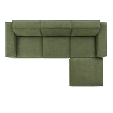 Load image into Gallery viewer, Restore 4-Piece Performance Fabric Upholstered Modular Sofa Set with Ottoman by Modway
