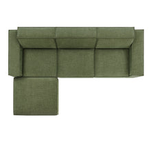 Load image into Gallery viewer, Restore 4-Piece Performance Fabric Upholstered Modular Sofa Set with Ottoman by Modway
