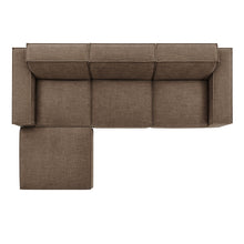 Load image into Gallery viewer, Restore 4-Piece Performance Fabric Upholstered Modular Sofa Set with Ottoman by Modway
