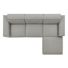 Load image into Gallery viewer, Restore 4-Piece Performance Fabric Upholstered Modular Sofa Set with Ottoman by Modway
