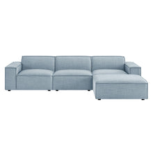 Load image into Gallery viewer, Restore 4-Piece Performance Fabric Upholstered Modular Sofa Set with Ottoman by Modway
