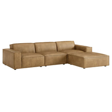 Load image into Gallery viewer, Restore 4-Piece Vegan Leather Modular Sofa Set with Ottoman by Modway
