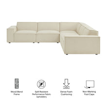 Load image into Gallery viewer, Restore 5-Piece Performance Fabric Upholstered Modular L-Shaped Sofa by Modway
