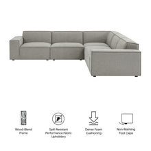Load image into Gallery viewer, Restore 5-Piece Performance Fabric Upholstered Modular L-Shaped Sofa by Modway
