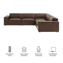 Load image into Gallery viewer, Restore 5-Piece Vegan Leather Modular L-Shaped Sofa by Modway
