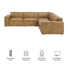 Load image into Gallery viewer, Restore 5-Piece Vegan Leather Modular L-Shaped Sofa by Modway
