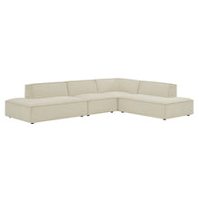 Load image into Gallery viewer, Restore 4-Piece Performance Fabric Upholstered Modular L-Shaped Armless Sectional Sofa by Modway
