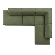 Load image into Gallery viewer, Restore 4-Piece Performance Fabric Upholstered Modular L-Shaped Armless Sectional Sofa by Modway
