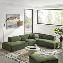 Load image into Gallery viewer, Restore 4-Piece Performance Fabric Upholstered Modular L-Shaped Armless Sectional Sofa by Modway
