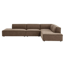 Load image into Gallery viewer, Restore 4-Piece Performance Fabric Upholstered Modular L-Shaped Armless Sectional Sofa by Modway
