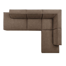 Load image into Gallery viewer, Restore 4-Piece Performance Fabric Upholstered Modular L-Shaped Armless Sectional Sofa by Modway

