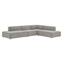 Load image into Gallery viewer, Restore 4-Piece Performance Fabric Upholstered Modular L-Shaped Armless Sectional Sofa by Modway
