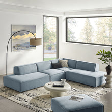 Load image into Gallery viewer, Restore 4-Piece Performance Fabric Upholstered Modular L-Shaped Armless Sectional Sofa by Modway
