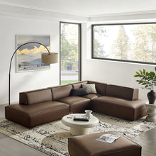 Load image into Gallery viewer, Restore 4-Piece Vegan Leather Modular L-Shaped Armless Sectional Sofa by Modway
