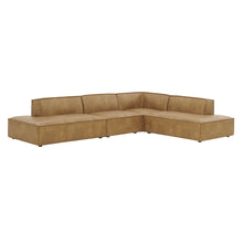 Load image into Gallery viewer, Restore 4-Piece Vegan Leather Modular L-Shaped Armless Sectional Sofa by Modway
