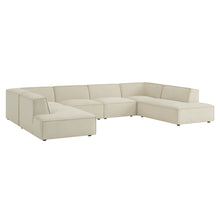 Load image into Gallery viewer, Restore 6-Piece Performance Fabric Upholstered U-Shaped Sectional Sofa by Modway
