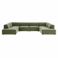 Load image into Gallery viewer, Restore 6-Piece Performance Fabric Upholstered U-Shaped Sectional Sofa by Modway
