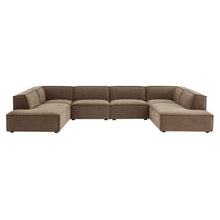 Load image into Gallery viewer, Restore 6-Piece Performance Fabric Upholstered U-Shaped Sectional Sofa by Modway

