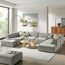 Load image into Gallery viewer, Restore 6-Piece Performance Fabric Upholstered U-Shaped Sectional Sofa by Modway
