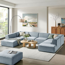 Load image into Gallery viewer, Restore 6-Piece Performance Fabric Upholstered U-Shaped Sectional Sofa by Modway
