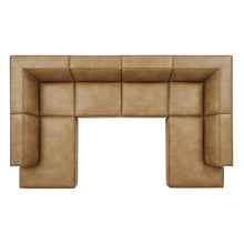 Load image into Gallery viewer, Restore 6-Piece Vegan Leather U-Shaped Armless Sectional Sofa by Modway
