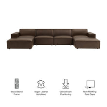 Load image into Gallery viewer, Restore 6-Piece Vegan Leather Modular Sectional Sofa by Modway
