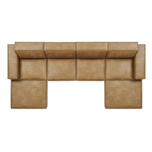 Load image into Gallery viewer, Restore 6-Piece Vegan Leather Modular Sectional Sofa by Modway
