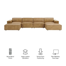 Load image into Gallery viewer, Restore 6-Piece Vegan Leather Modular Sectional Sofa by Modway
