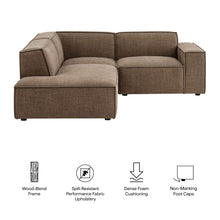 Load image into Gallery viewer, Restore 3-Piece Performance Fabric Upholstered Modular L-Shaped Sectional Sofa by Modway
