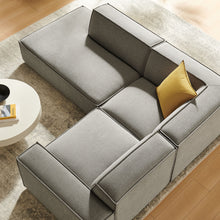 Load image into Gallery viewer, Restore 3-Piece Performance Fabric Upholstered Modular L-Shaped Sectional Sofa by Modway
