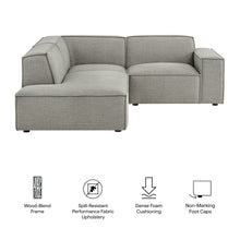 Load image into Gallery viewer, Restore 3-Piece Performance Fabric Upholstered Modular L-Shaped Sectional Sofa by Modway
