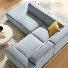 Load image into Gallery viewer, Restore 3-Piece Performance Fabric Upholstered Modular L-Shaped Sectional Sofa by Modway
