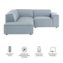 Load image into Gallery viewer, Restore 3-Piece Performance Fabric Upholstered Modular L-Shaped Sectional Sofa by Modway
