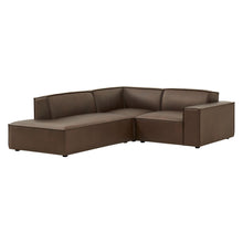 Load image into Gallery viewer, Restore 3-Piece Vegan Leather Modular L-Shaped Sectional Sofa by Modway
