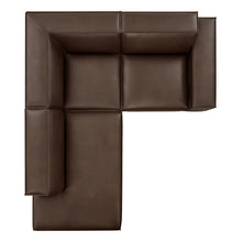 Load image into Gallery viewer, Restore 3-Piece Vegan Leather Modular L-Shaped Sectional Sofa by Modway
