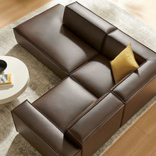Load image into Gallery viewer, Restore 3-Piece Vegan Leather Modular L-Shaped Sectional Sofa by Modway
